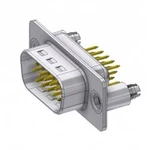 D-SUB zástrčka Deltron Connectors 180 °, pólů 15, pájené, piny, 1 ks