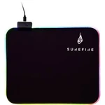 Herní podložka pod myš Surefire Gaming Silent Flight RGB-320s podsvícením, 320 x 3 x 260, černá