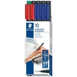 Staedtler UNIVERSALST. LUMOCOLOR permanent 318 318 B10 popisovač fólií, modrá, zelená, červená, černá