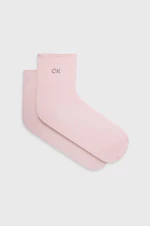 Ponožky Calvin Klein dámske, ružová farba, 701218781