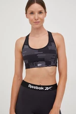 Sportovní podprsenka Reebok Lux šedá barva