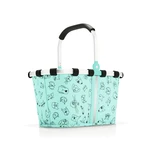 Dětský košík Reisenthel Carrybag XS kids Cats and dogs mint