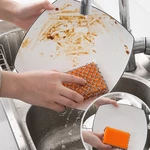 Kitchen Silicone Pot Cleaning Brush Net Square Shape Metal Stainless Steel Ring Net Brush Cleaning Tools