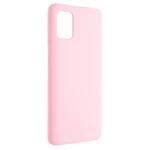 Kryt na mobil FIXED Flow na Samsung Galaxy A51 (FIXFL-483-PI) ružový silikónový kryt na telefón • pre Samsung Galaxy A51 • 360° ochrana • výstelka z m