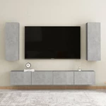 TV Cabinet Concrete Gray 12"x11.8"x35.4" Chipboard