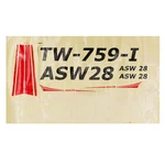 Volantex ASW28 ASW-28 V2 Sloping RC Airplane Spare Part Decals