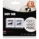 Baby Dab Foot & Hand Print Purple & Grey farba na detské odtlačky 2 ks