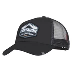 Kšiltovka Era Trucker Born for action PENTAGON® - černá (Barva: Černá)