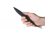 Nůž s pevnou čepelí ANV® P100 – Olive Drab, DLC (Barva: Olive Drab, Varianta: Černá čepel - DLC)