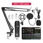 WXH1000 MicrophoneV10XPRO Professional Sound Card Recording Condenser Microphone kit with Shock Mount