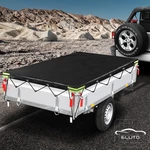 ELUTO Universal Trailer Car Cover Auto Roof Tent Sunshade Waterproof Windproof Dustproof Outdoor Protector Travel Campin