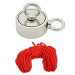 Double Side 94mm 600KG Neodymium Recovery Magnet With 10m Rope Salvage Tool Strong Recovery Fishing Kits