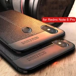 Bakeey Litchi Pattern Soft TPU Anti-fingerprint Back Protective Case For Xiaomi Redmi Note 6 Pro Non-original