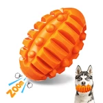 Focuspet 5"x 3" Large Interactive Dog Ball Toys, Real Beef Flavor, Squeaky Chew Toy for Medium Large Sized Dogs, Dishwas
