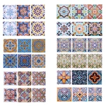6pcs Waterproof Tile Style Tile Stickers European And American Tile Stickers