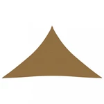 Stínící plachta trojúhelníková HDPE 2,5 x 2,5 x 3,5 m Dekorhome Šedohnědá taupe,Stínící plachta trojúhelníková HDPE 2,5 x 2,5 x 3,5 m Dekorhome Šedohn