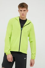 Tréningová bunda Reebok United By Fitness Speed zelená farba, prechodná