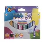 Little Brian Paint Sticks metalické barvy, 6-pack