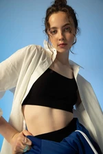 DEFACTO Crop Top Heart Collar Undershirt