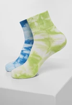 Dye Socks Short 2-Pack Green/Blue