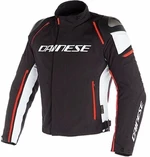 Dainese Racing 3 D-Dry Black/White/Fluo Red 46 Giacca in tessuto