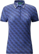 Chervo Womens Anzi Polo Blue Pattern 42 Camiseta polo