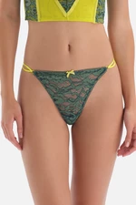 Dagi Green Mesh And Rope Detailed Lacy Thong