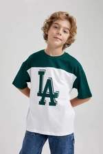 DEFACTO Oversize Fit Color Block Short Sleeve T-Shirt