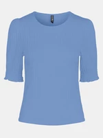 Modré tričko Pieces Tenley - Dámské