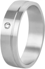 Beneto Dámský prsten z oceli s krystelem SPD06 62 mm