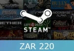 Steam Gift Card 220 ZAR Global Activation Code