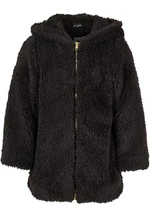 Sherpa jacket for girls black