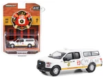 2016 Ford F-150 Pickup Truck with Camper Shell White "Chicago Fire Dept. Aviation Division Chicago Illinois" "Fire &amp; Rescue" Series 4 1/64 Diecas