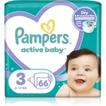Pampers Active Baby Size 3 jednorazové plienky 6-11 kg 66 ks
