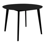 Okrągły stół z czarnym blatem 105x105 cm Vojens – House Nordic