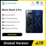 Black Shark 4 Pro New Global Version 5G Gaming Phone 6.67" Snapdragon 888 Celular 120W Charging Magnetic Pop-Up Triggers 144Hz