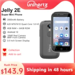 Unihertz Jelly 2E Super Mini Smartphone Android 12 Unlocked 4GB 64GB Mobile Phone 2000mAh 16MP 4g Cellphones