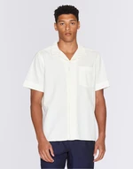 Knowledge Cotton Box Short Sleeve Seersucker Shirt 1387 Egret M