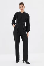 Trendyol Black Waist Detailed Jumpsuit