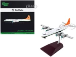 Lockheed L-188 Electra Commercial Aircraft "Buffalo Airways" White and Black with Orange Tail "Gemini 200" Series 1/200 Diecast Model Airplane by Gem
