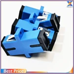 50~500pcs/Lot SC/UPC Adaptor SC Female Fiber Optic Simplex Single Mode SC Flange With Flange Plastic Fiber Coupler
