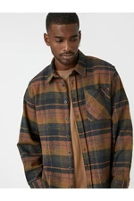 Kockovaná drevorubačská košeľa Koton