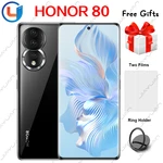 New Original HONOR 80 5G Moible Phone 6.67 Inches 120Hz Scrren Snapdragon 782G Octa-Core Magic UI 7 Bettery 4800 NFC Smartphone