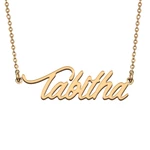 Tabitha Custom Name Necklace Customized Pendant Choker Personalized Jewelry Gift for Women Girls Friend Christmas Present