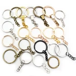 10-20pcs 25mm 28mm 30mm Rings Keychain Key Ring Chain Multi-colors Round DIY Jewelry Making Accessories Findings