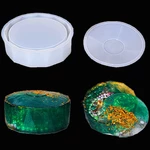 Large Jewelry Box Resin Molds with Lid Diamond Shape Storage Box Silicone Molds Epoxy Resin Casting Mould DIY Handcraft