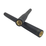 5pcs/lot SW433-ZT100 - long range 433MHz 100mm 3dBi SMA Rubber Straight rod antenna