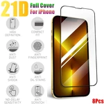 21D Full Cover Tempered Glass On the For iPhone 13 12 11 Pro Max Mini Screen Protector For iPhone X XR XS MAX SE 2020 7 8 Plus