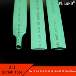 Green Heat Shrink Tube for Electrical Insulation, High-Quality 2:1 Polyolefin Thermal Insulation Cable Sleeve Tubing 1M