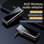 Bluetooth Transmitter Receiver 2 In 1 Bluetooth 5.1 AUX Adapter Portable Wireless Audio Adapter for Car Headphones Speakers TVs